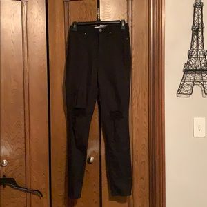 black skinny jeans